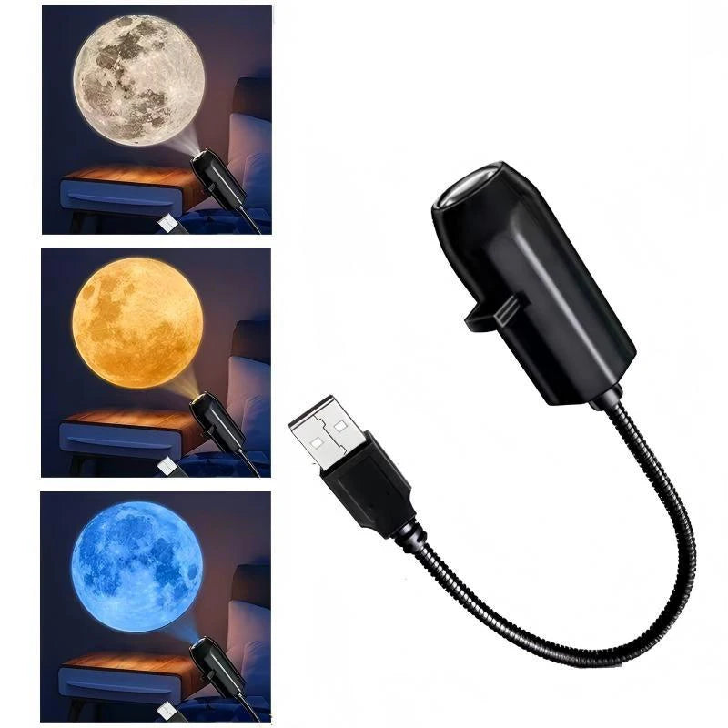 LED USB Projector Atmosphere Night Light Home Bedroom Decorative Bedside Socket Lighting Lamp Novelty Light Fixture Mini Gifts