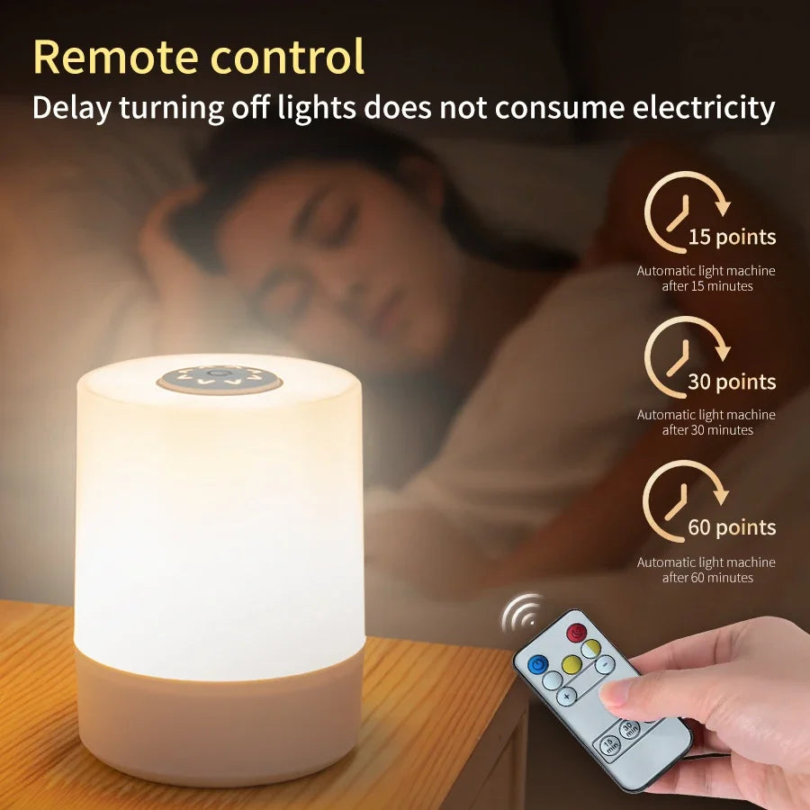 Touch Led Night Lights Dimmable Bedside Desktop lampe led Rechargeable Reading Table Lamps Bedroom Lighting living room decor