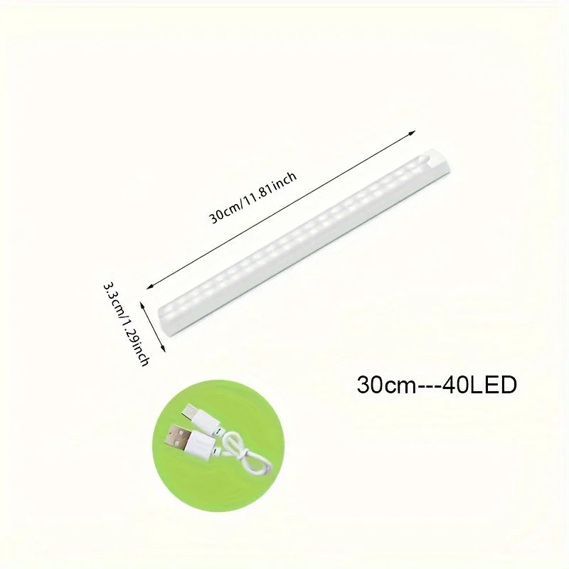 Under Cabinet Night Light USB Rechargeable Motion Sensor Closet Light Kitchen Bedroom Lighting Kitchen Wall Lamp