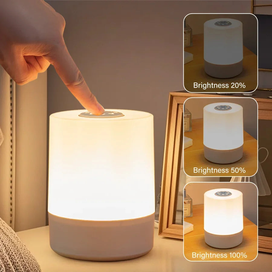 Touch Led Night Lights Dimmable Bedside Desktop lampe led Rechargeable Reading Table Lamps Bedroom Lighting living room decor