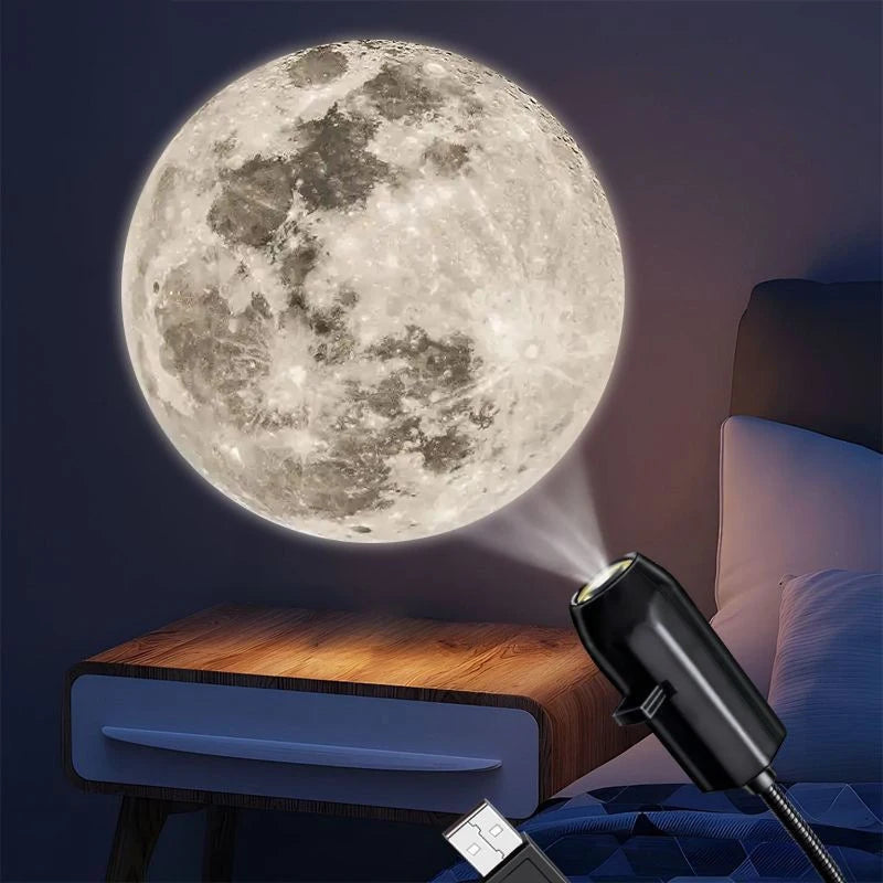 LED USB Projector Atmosphere Night Light Home Bedroom Decorative Bedside Socket Lighting Lamp Novelty Light Fixture Mini Gifts