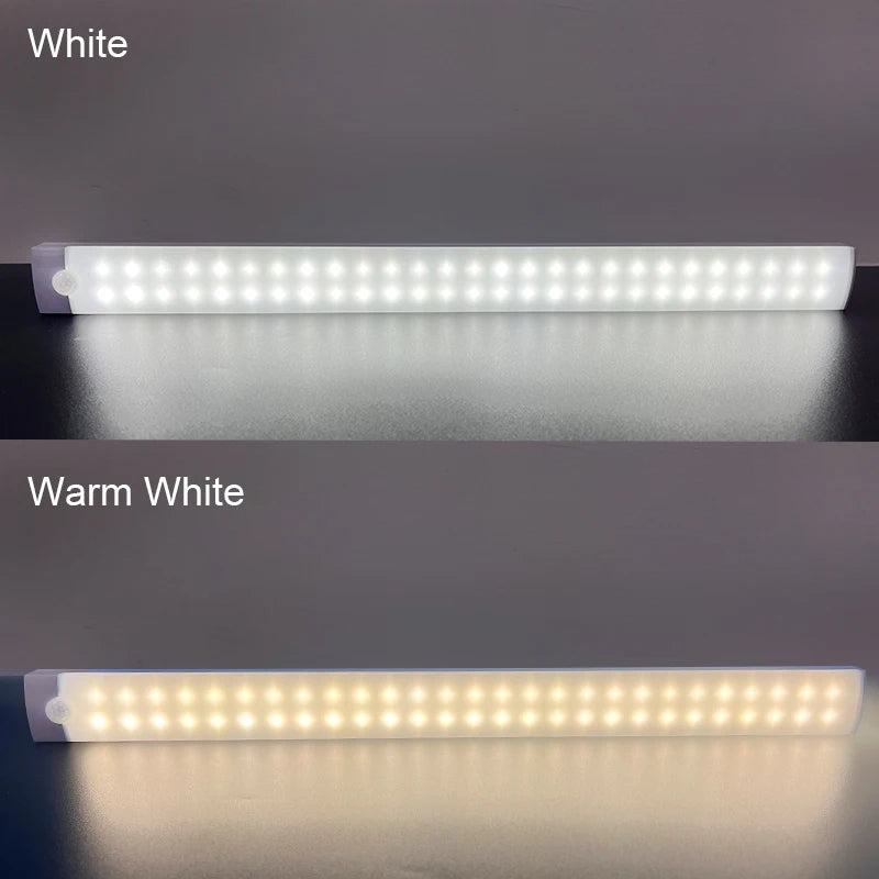 Under Cabinet Night Light USB Rechargeable Motion Sensor Closet Light Kitchen Bedroom Lighting Kitchen Wall Lamp